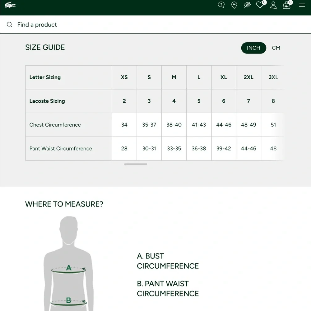 Lacoste rips stains